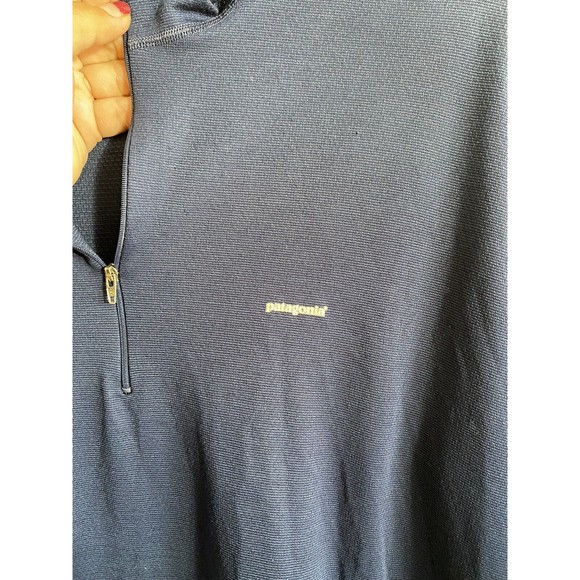 Patagonia Capilene Base Layer Men’s Size  Large Blue Pullover Poly Made in USA - Picture 3 of 5